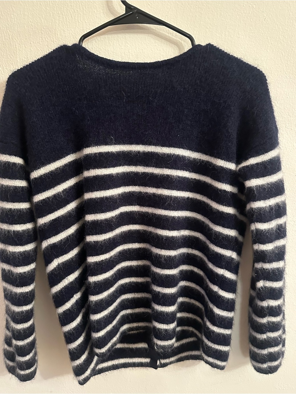 Sezane Gaspard Cardigan in Navy Stripe - Picture 5 of 5